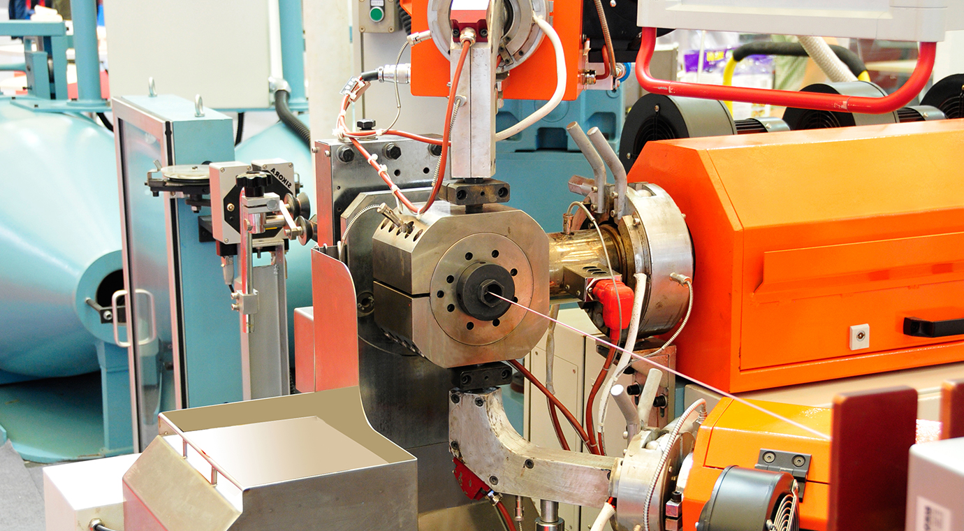 Single-core insulated high-speed extrusion production line